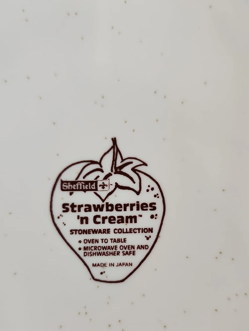 Vintage Sheffield Strawberries 'N Cream